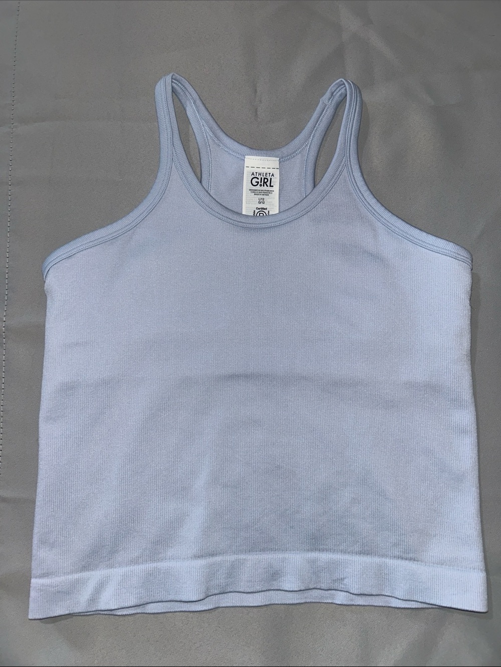 Athleta GIRL - Lavender - crop Ribbed Racerback Tank - SZ: L